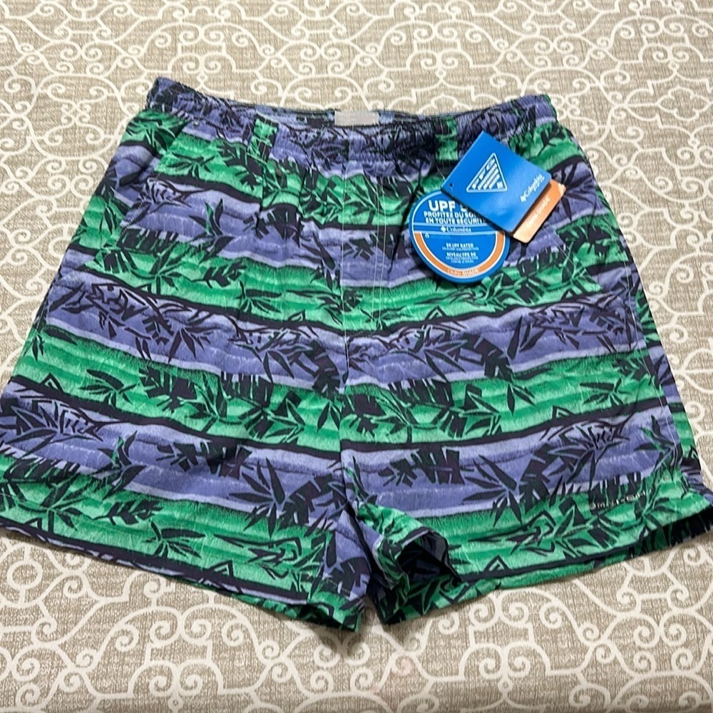 mens columbia pfg swim shorts sz small new